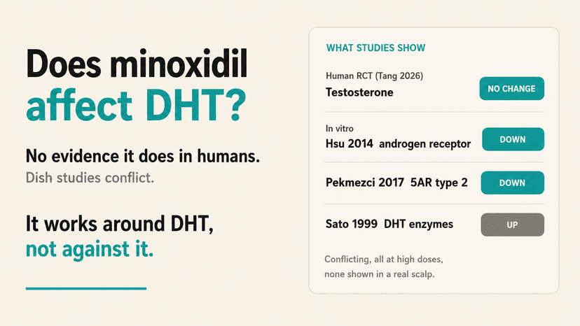 Does minoxidil affect DHT? What every study shows